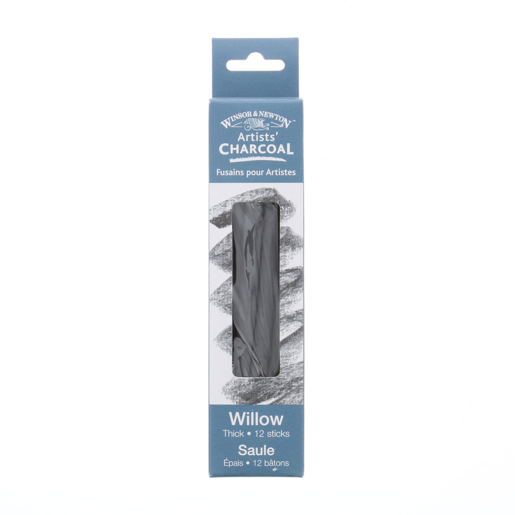 Winsor & Newton Willow Charcoal Sticks, 12 pieces